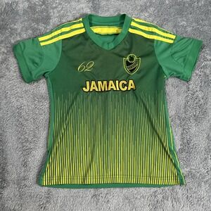 JAMAICA LMS SPORTS TRAINING SHIRT SOCCER JERSEY Youth SZ Large Green